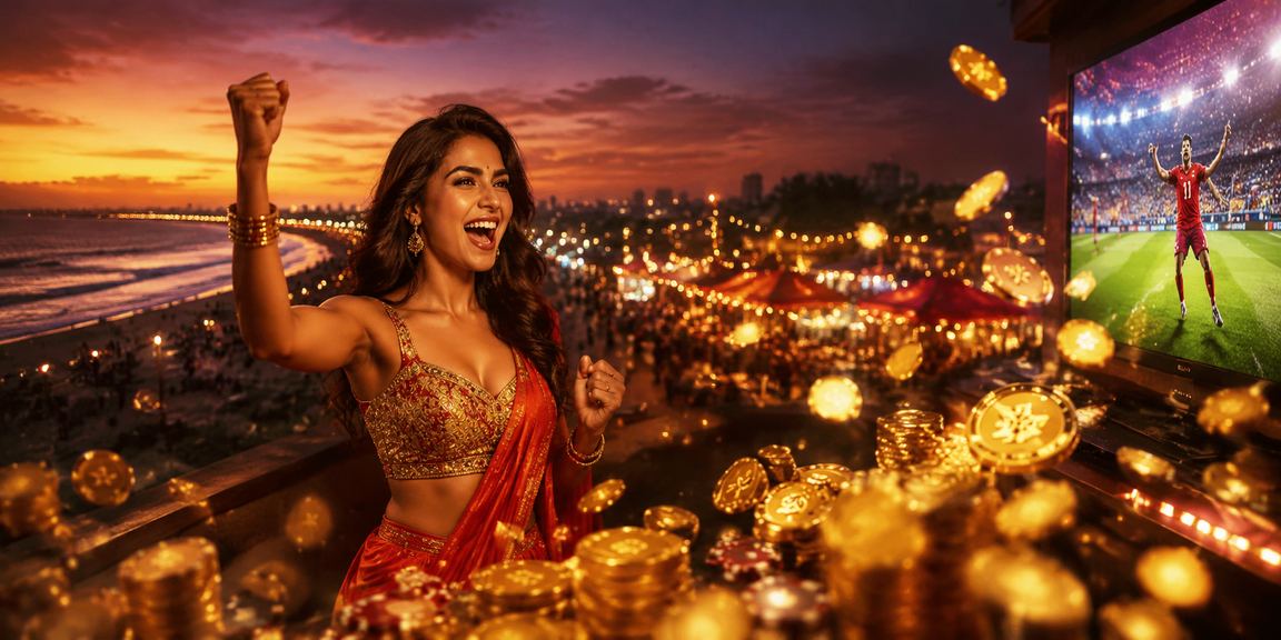 Evening lottery entertainment scene in Chennai city
