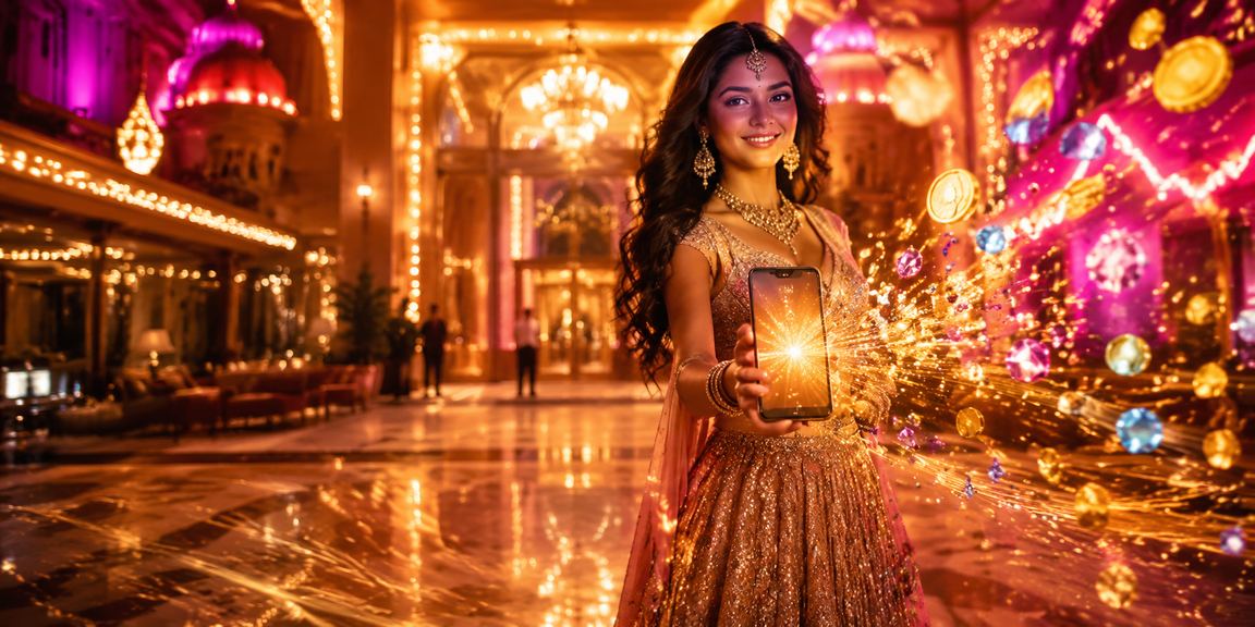 Luxury VIP lounge and exclusive rewards in Bollywood style